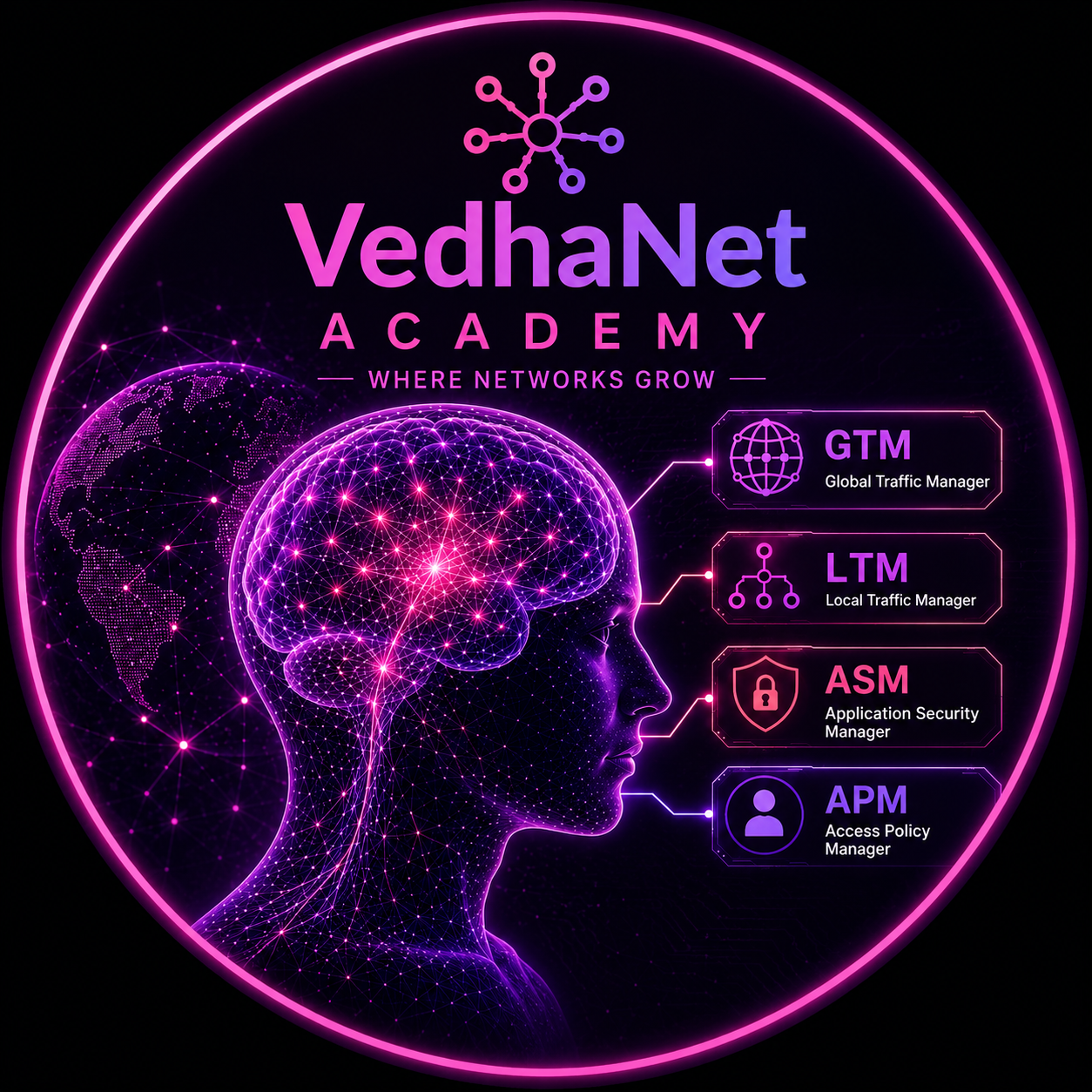 VedhaNet Academy logo